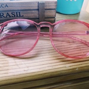 Pink tinted glasses